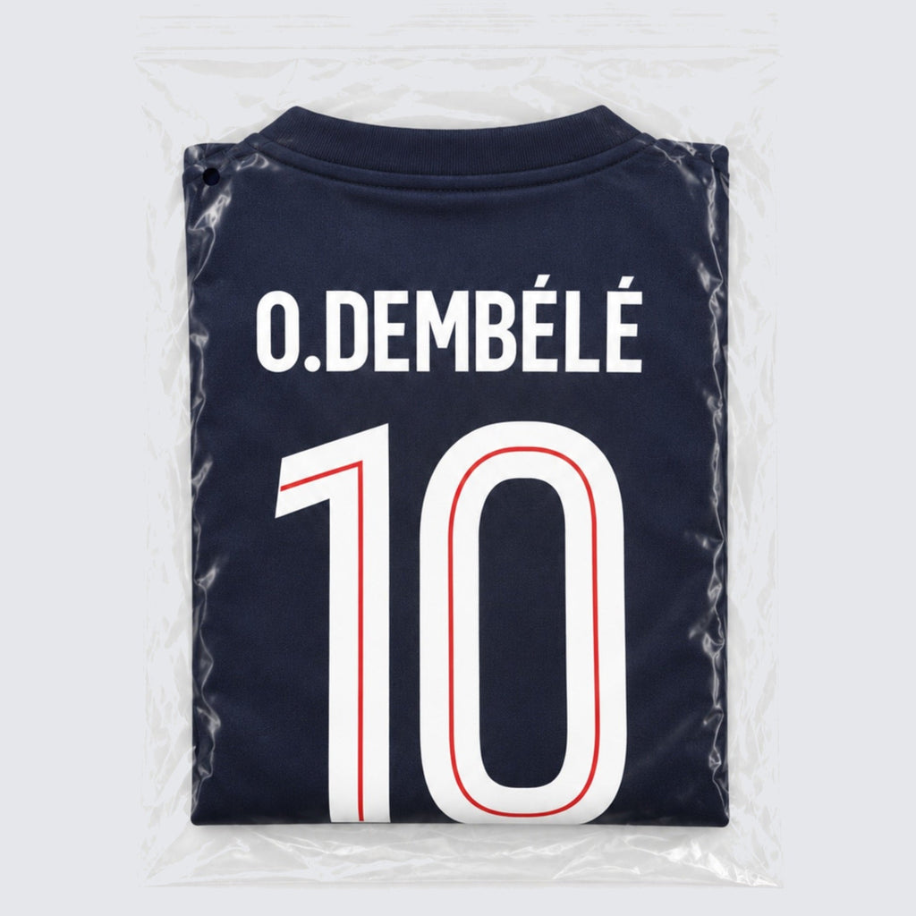 Kids PSG Dembele #10 Navy Soccer Jersey & Shorts Set Youth Boys Girls Paris Saint Germain