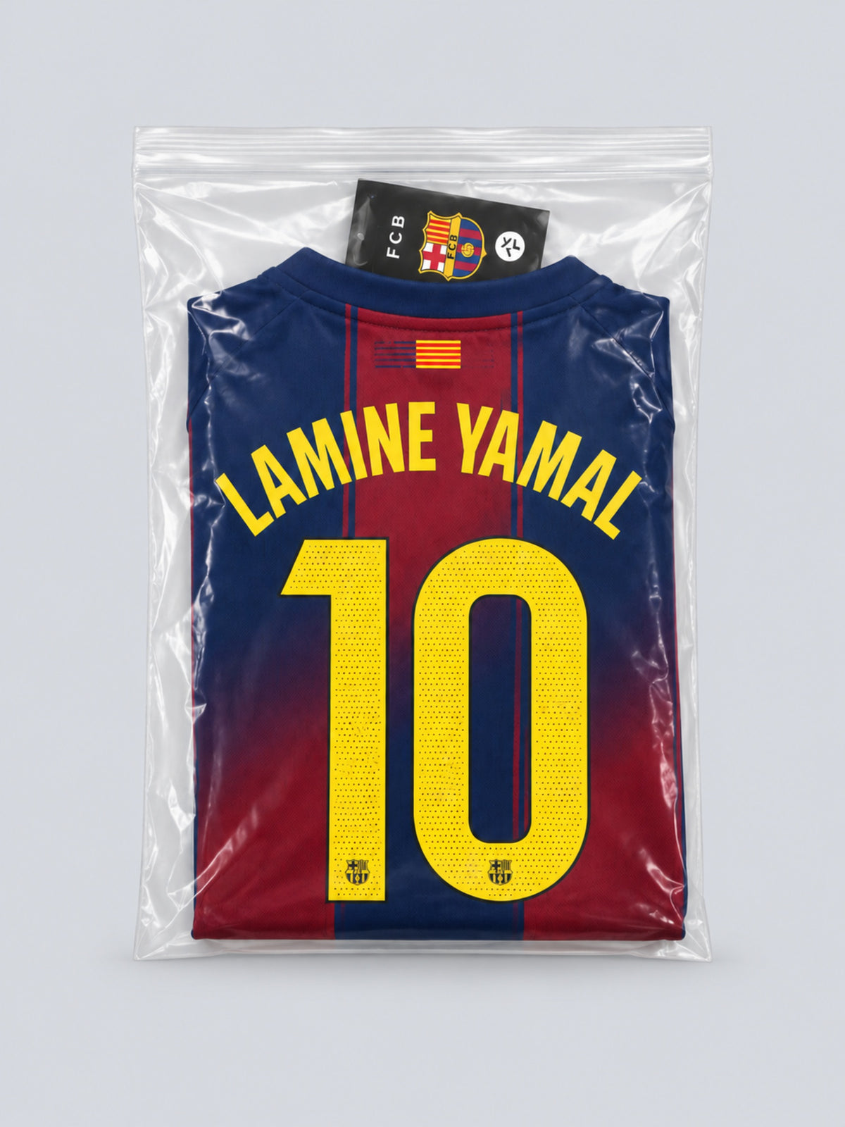 Kids Barcelona Lamine Yamal #10 Soccer Jersey & Shorts Set Blue & Red Youth Boys Girls