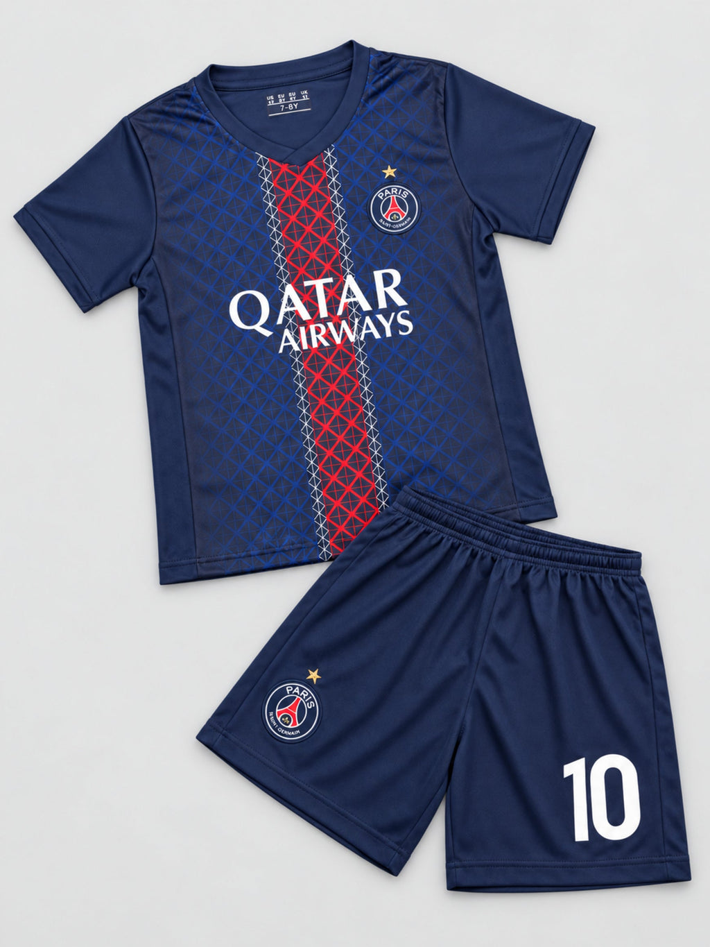 Kids PSG Dembele #10 Navy Soccer Jersey & Shorts Set Youth Boys Girls Paris Saint Germain