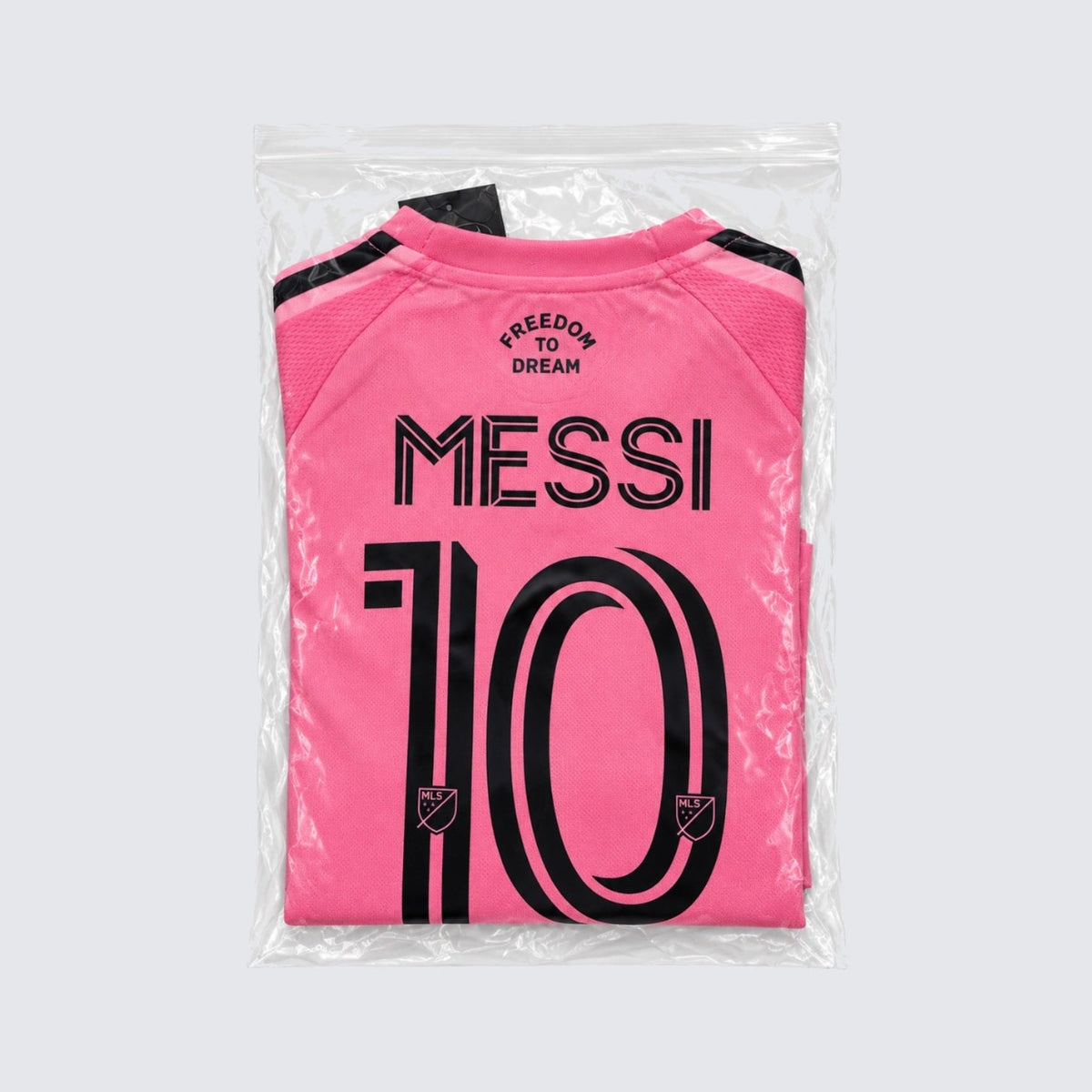 Kids Inter Miami Messi #10 Pink Soccer Jersey & Shorts Set Youth Boys Girls