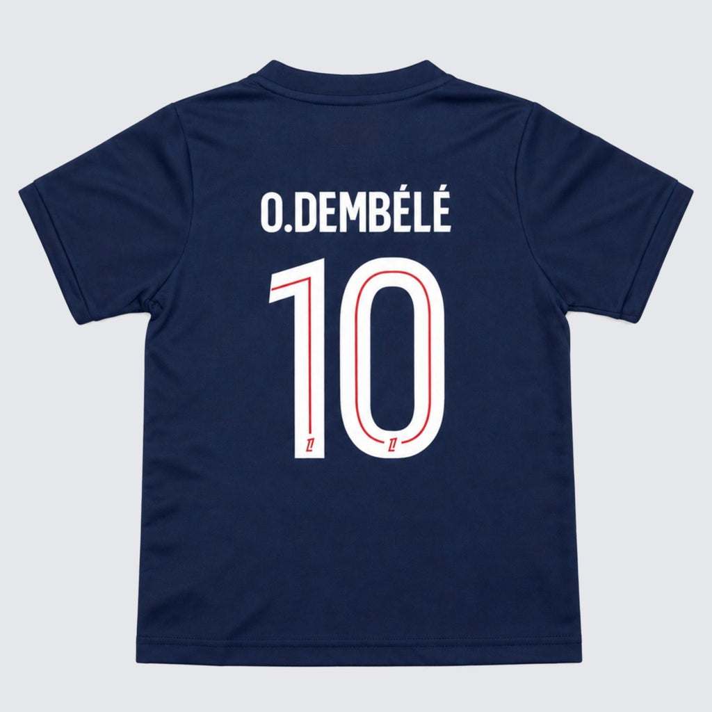 Kids PSG Dembele #10 Navy Soccer Jersey & Shorts Set Youth Boys Girls Paris Saint Germain