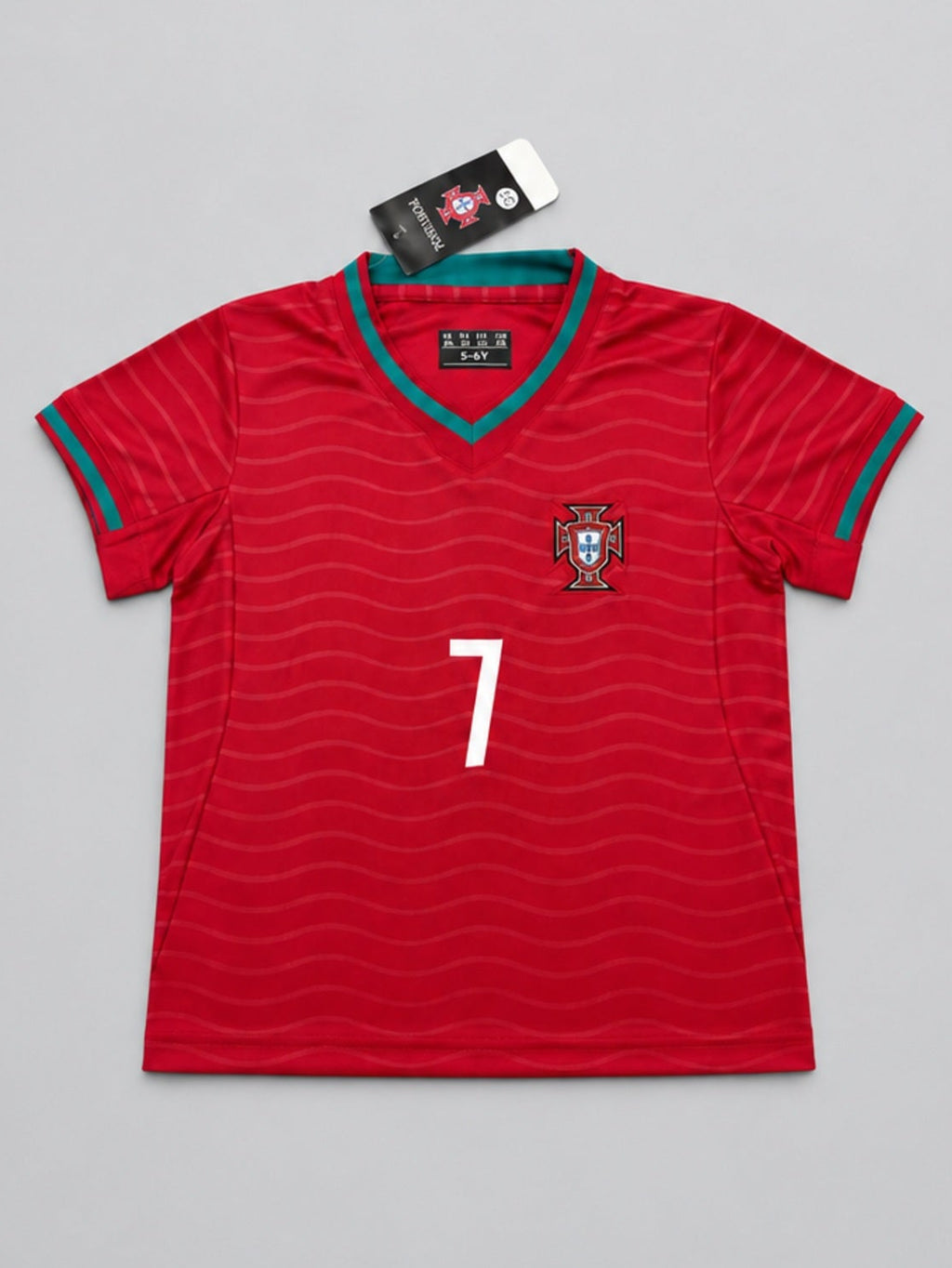 Kids Ronaldo Portugal #7 Soccer Youth Jersey & Shorts Set Boys Girls