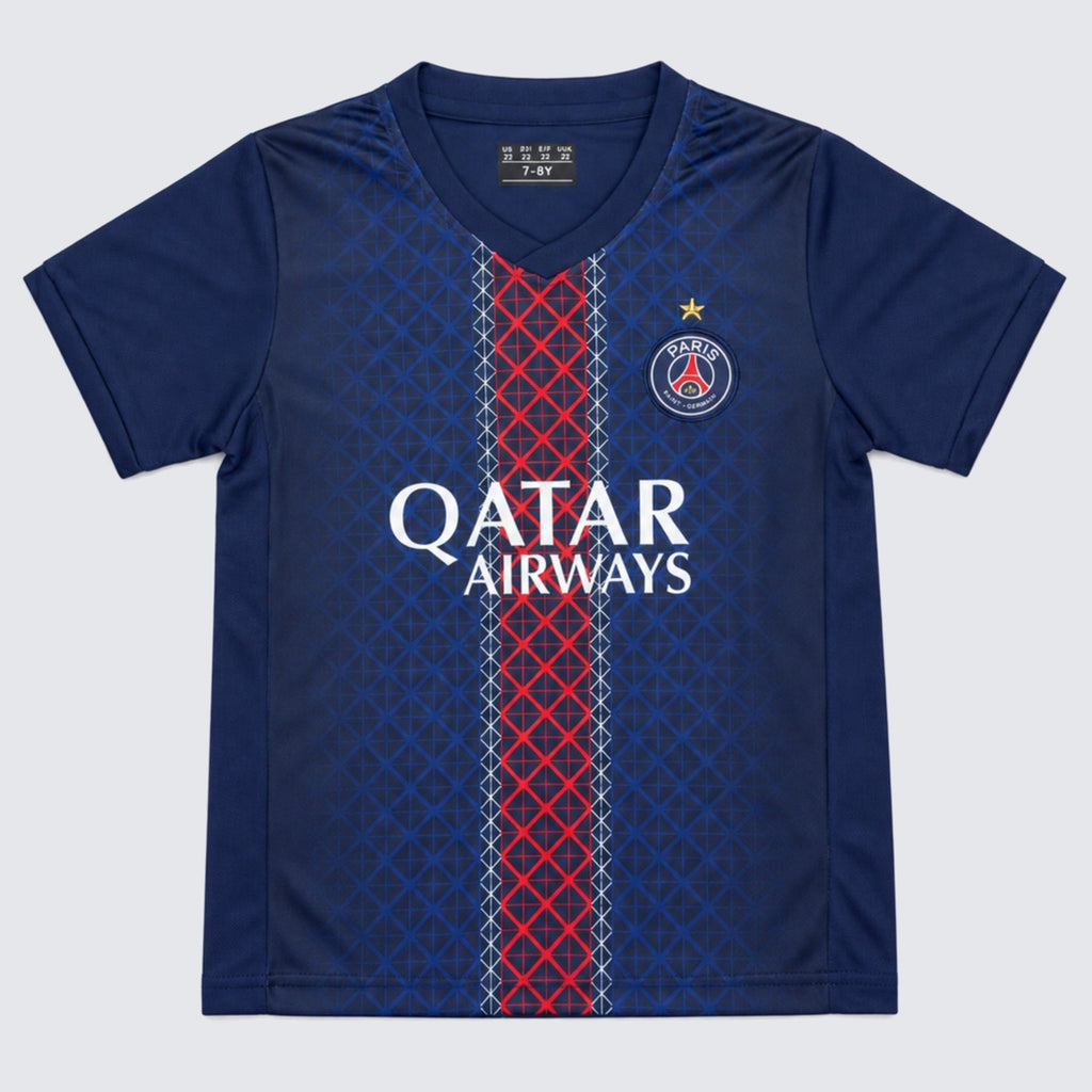 Kids PSG Dembele #10 Navy Soccer Jersey & Shorts Set Youth Boys Girls Paris Saint Germain