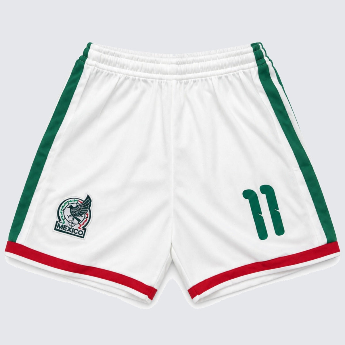 Kids Mexico Santiago Gimenez #11 Green Soccer Jersey & Shorts Set Youth Boys Girls