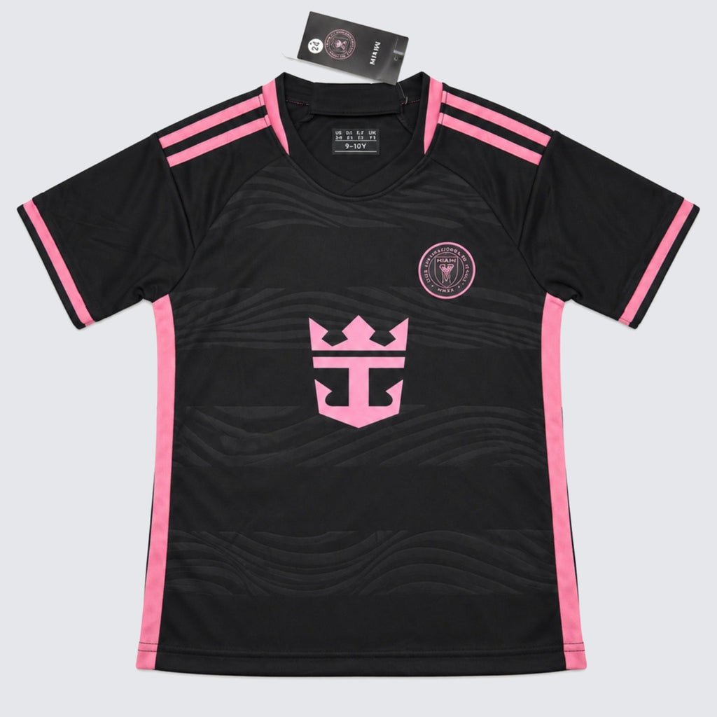 Kids Inter Miami Messi #10 Black Soccer Jersey & Shorts Set Youth Boys Girls