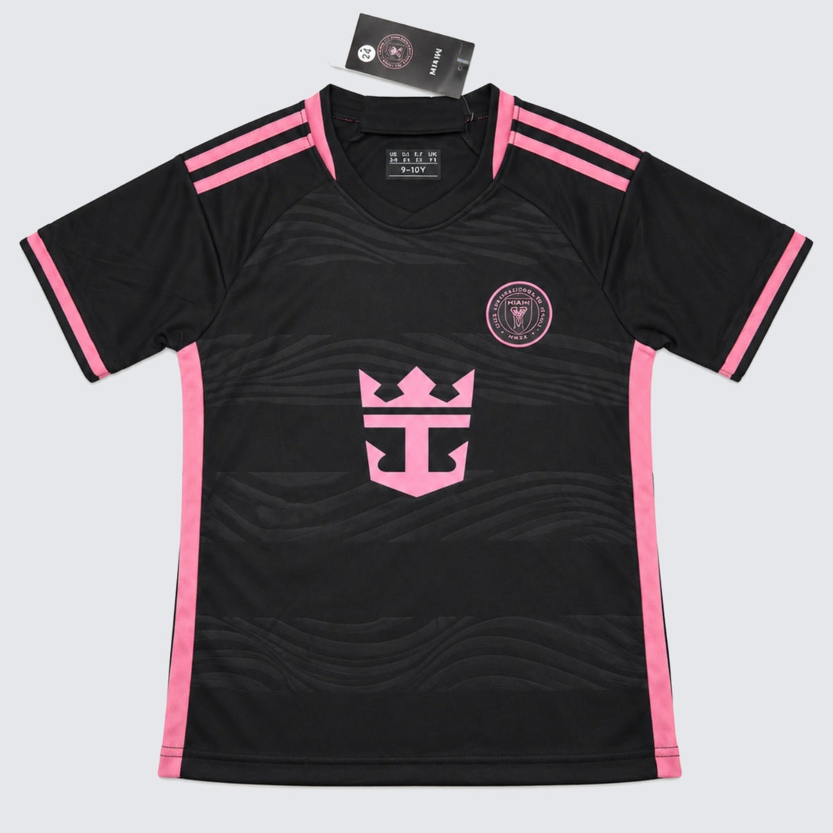 Kids Inter Miami Messi #10 Black Soccer Jersey & Shorts Set Youth Boys Girls