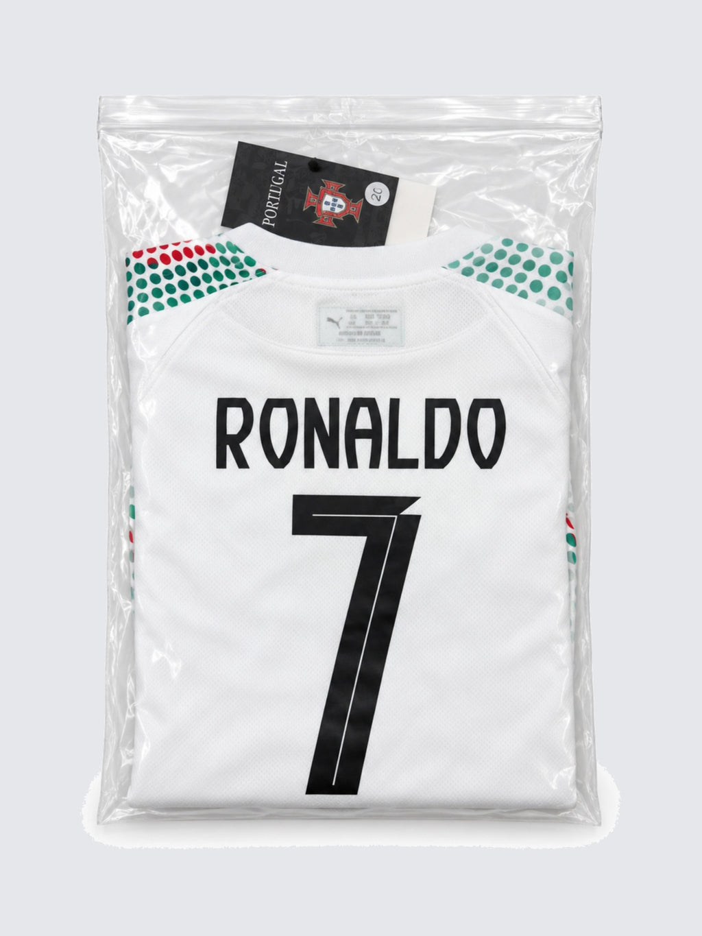 Kids Ronaldo Portugal #7 White Soccer Jersey & Shorts Set Boys Girls
