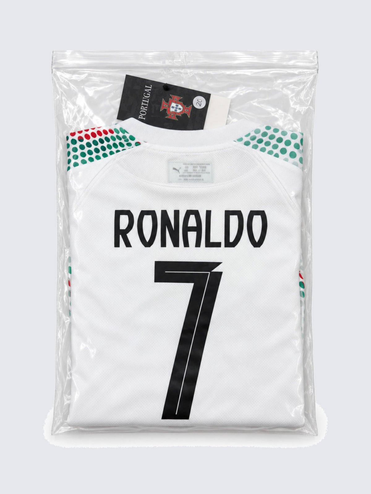 Kids Ronaldo Portugal #7 White Soccer Jersey & Shorts Set Boys Girls