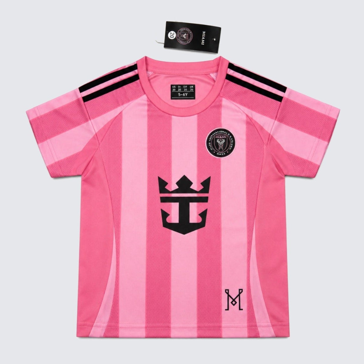 Kids Inter Miami Messi #10 Pink Soccer Jersey & Shorts Set Youth Boys Girls