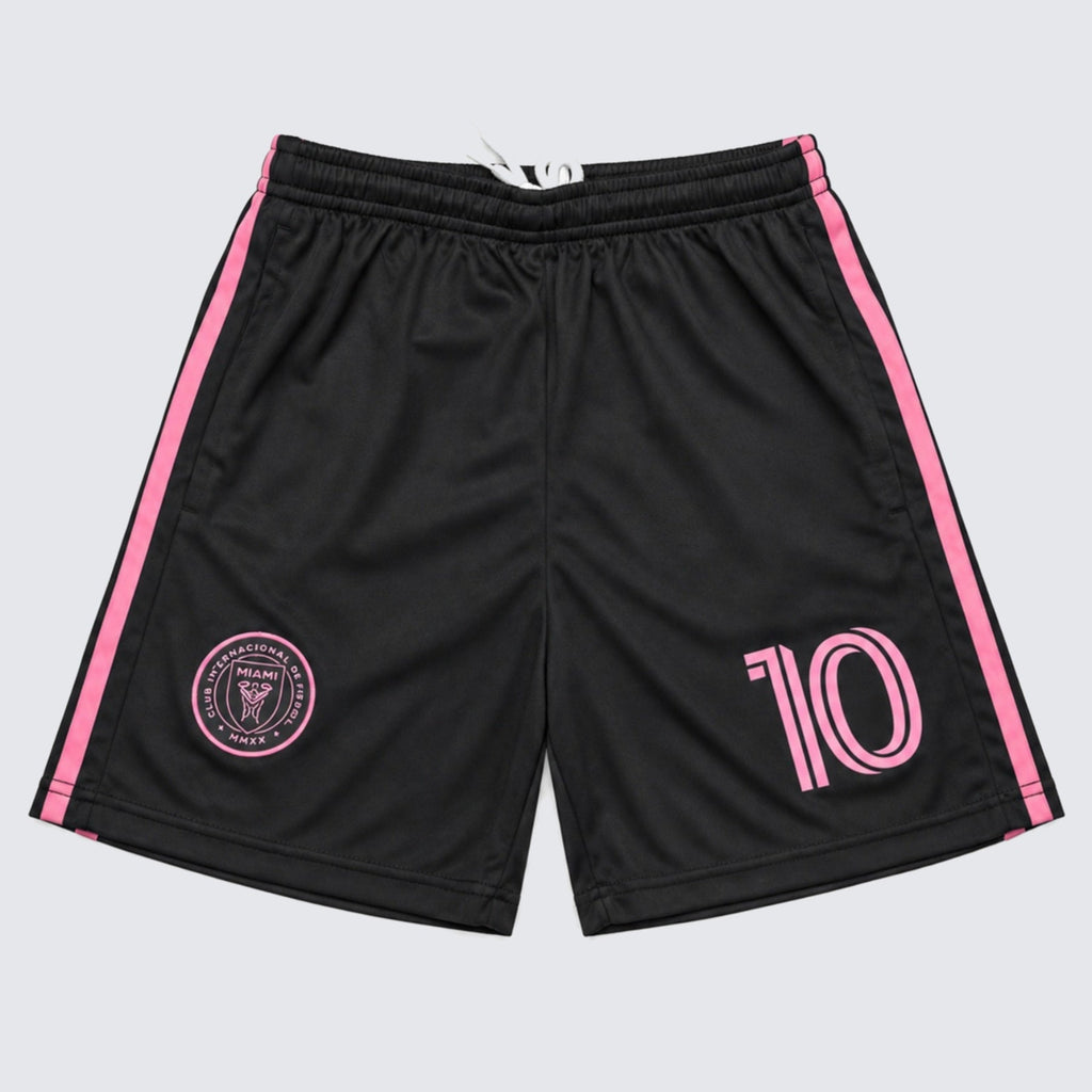 Kids Inter Miami Messi #10 Black Soccer Jersey & Shorts Set Youth Boys Girls