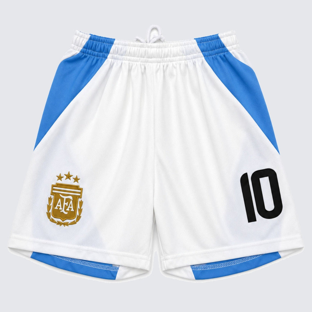 Kids Argentina Messi #10 Blue & White Soccer Jersey & Shorts Set Youth Boys Girls